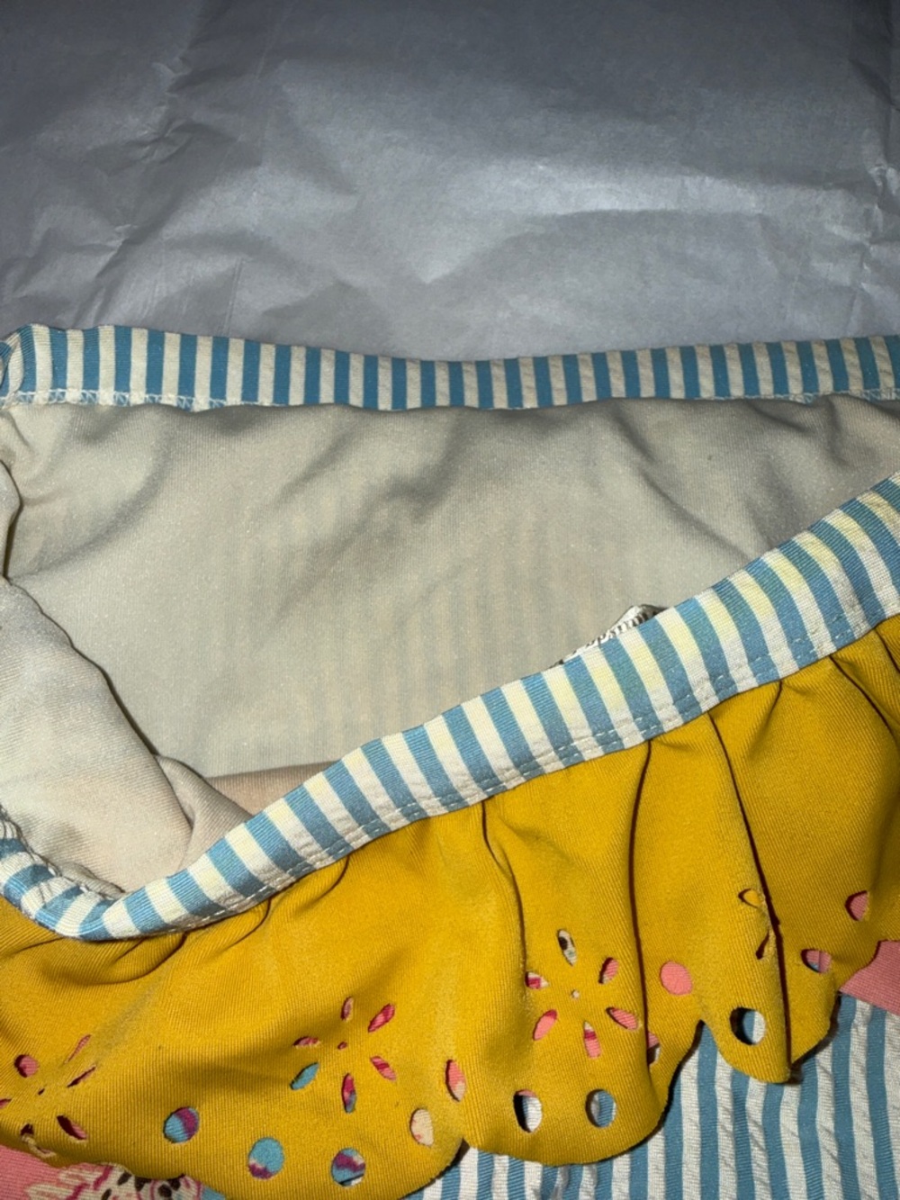 Matilda Jane Pink and Yellow Kids Swim Bikini - Picture 6 of 6